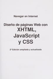 Tapa de Diseño de páginas web con XHTML, JavaScript y CSS