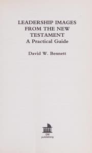 Tapa de Leadership Images from the New Testament