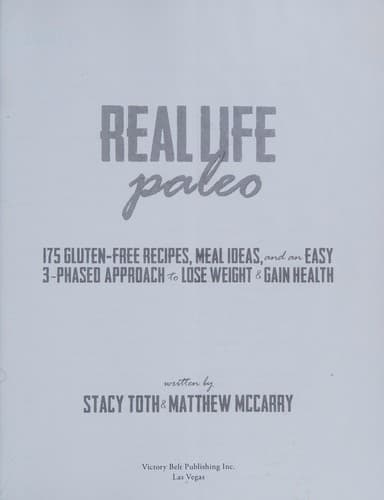 Tapa de Real Life Paleo