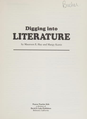 Tapa de Digging into literature