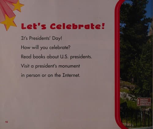 Tapa de Presidents' Day