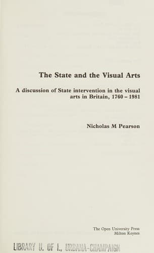 Tapa de STATE & THE VISUAL ARTS