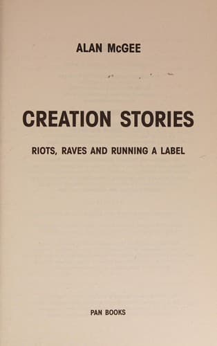Tapa de Creation stories