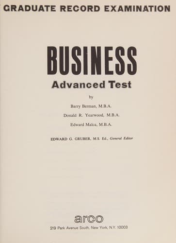 Tapa de Business advanced test
