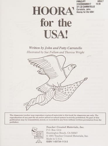 Tapa de Hooray for the USA!