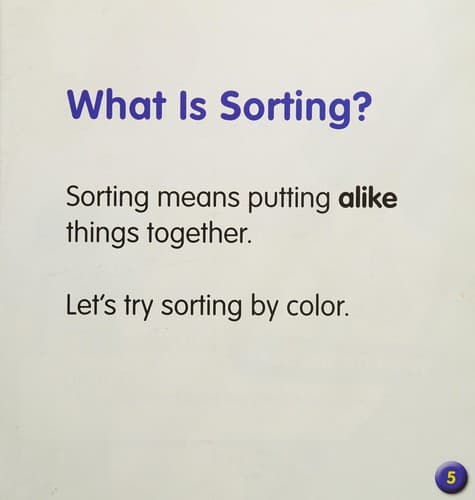 Tapa de Let's sort by color