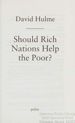 Tapa de Should rich nations help the poor?