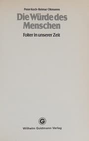 Tapa de Die Würde des Manschen
