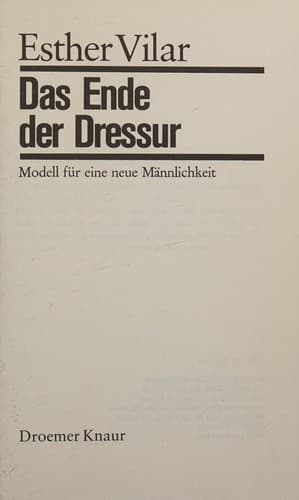 Tapa de Das Ende der Dressur