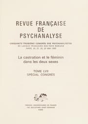 Tapa de La castration et le féminin dans les deux sexes