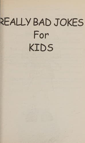 Tapa de Really bad jokes for kids