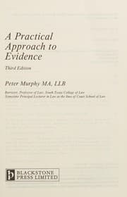 Tapa de A practical approach to evidence