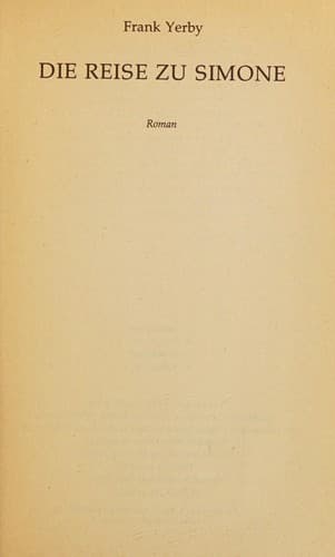 Tapa de Die Reise zu Simone