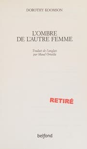 Tapa de L'ombre de l'autre femme