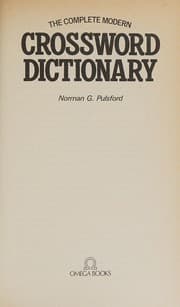 Tapa de The Complete Modern Crossword Dictionary