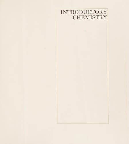 Tapa de Introductory chemistry