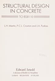 Tapa de Structural design in concrete to BS8110