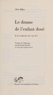 Tapa de Le drame de l'enfant doué