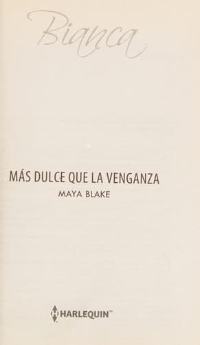 Tapa de Más dulce que la venganza