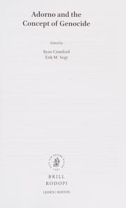 Tapa de Adorno and the Concept of Genocide