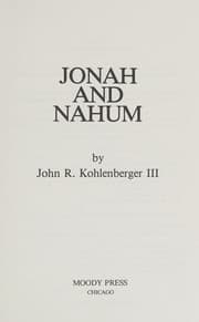 Tapa de Jonah and Nahum