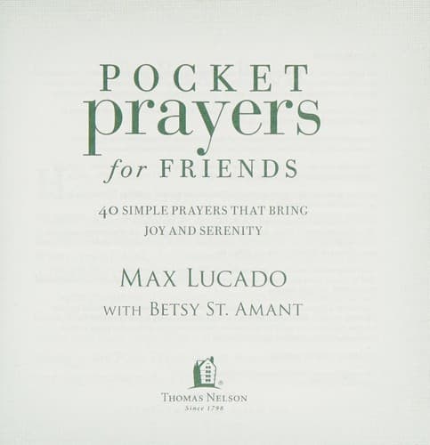 Tapa de Pocket Prayers for Friends