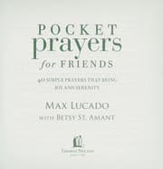 Tapa de Pocket Prayers for Friends