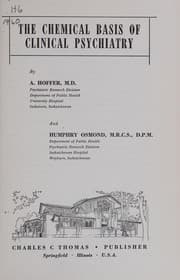 Tapa de The chemical basis of clinical psychiatry