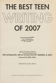 Tapa de The best teen writing of 2007