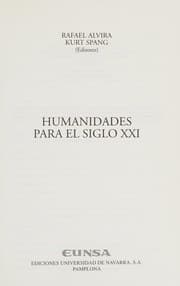 Tapa de Humanidades para el siglo XXI