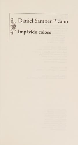Tapa de Impávido coloso