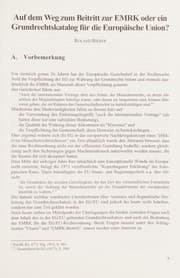 Tapa de Grundrechtsschutz in Europa