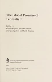 Tapa de Global Promise of Federalism