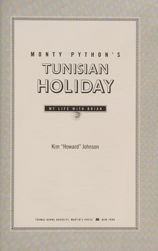 Tapa de Monty Python's Tunisian holiday