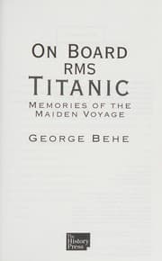 Tapa de On Board RMS Titanic