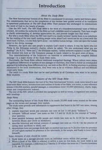 Tapa de The NIV study Bible, New International Version