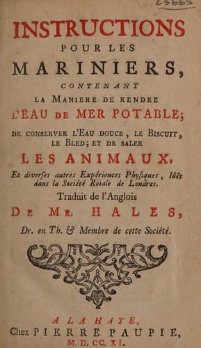 Tapa de Instructions pour les mariniers