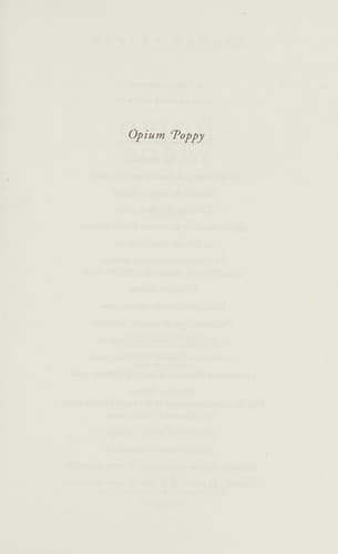 Tapa de Opium poppy