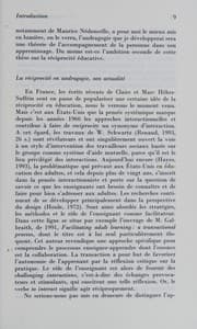 Tapa de La réciprocité éducative