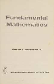 Tapa de Fundamental mathematics for adults