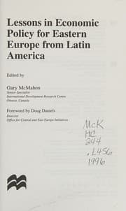 Tapa de Lessons in economic policy for Eastern Europe from Latin America