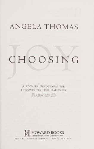 Tapa de Choosing joy