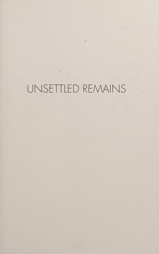 Tapa de Unsettled Remains