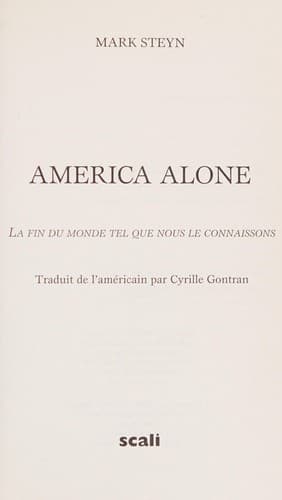 Tapa de America alone