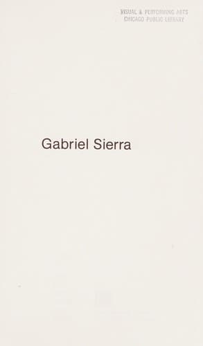 Tapa de Gabriel Sierra