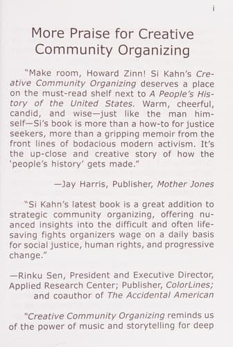 Tapa de Creative community organizing