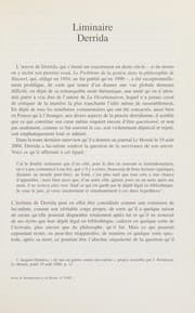 Tapa de Derrida