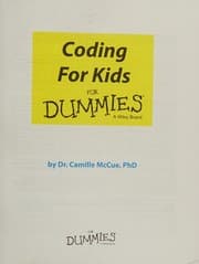 Tapa de Coding for kids for dummies