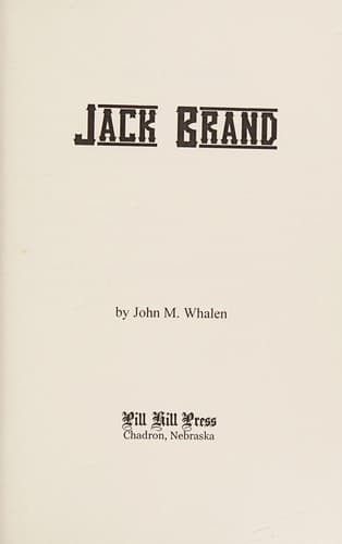 Tapa de Jack Brand