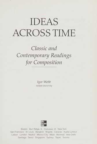 Tapa de Ideas across time